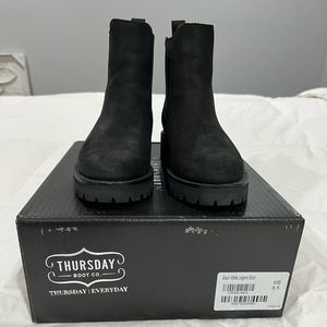 Thursday Boot co black suede booties